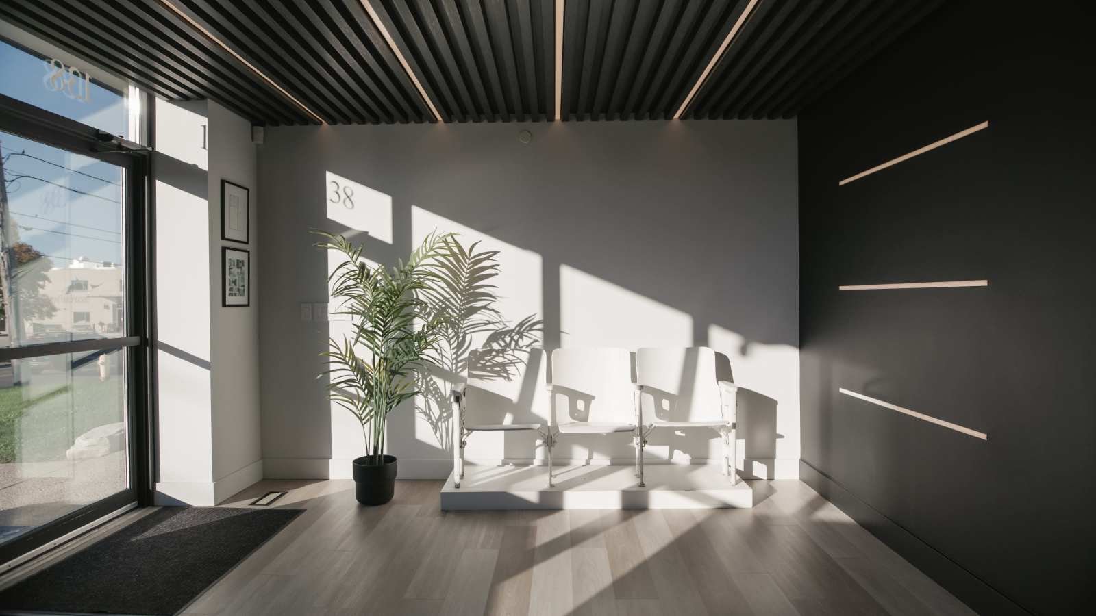 Bright lounge waiting area